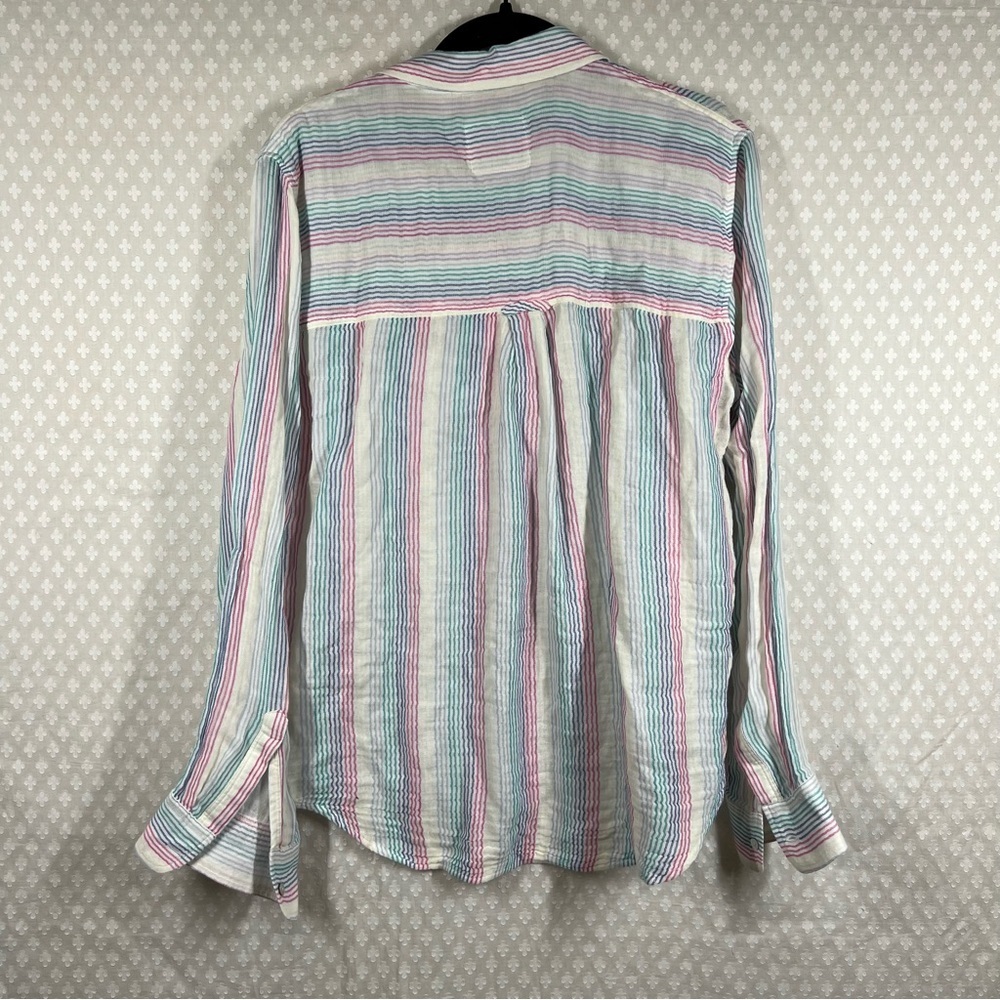 Rails Ellis Stripe Button Down‎ Cotton Top - image 6